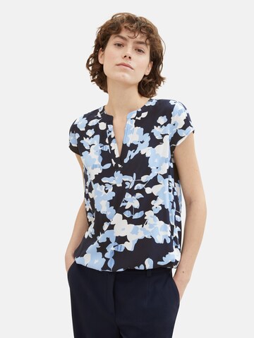 TOM TAILOR Bluse in Blau