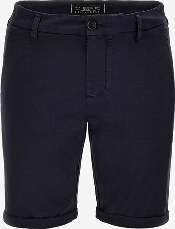 Coupe slim Pantalon 'Myron' GUESS en bleu : devant