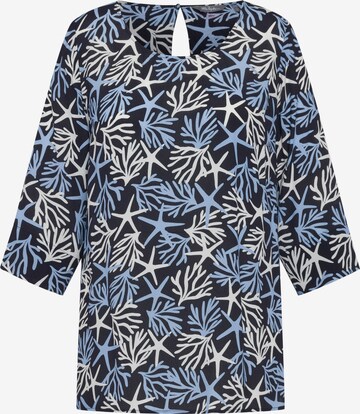 Ulla Popken Blouse in Blauw: voorkant