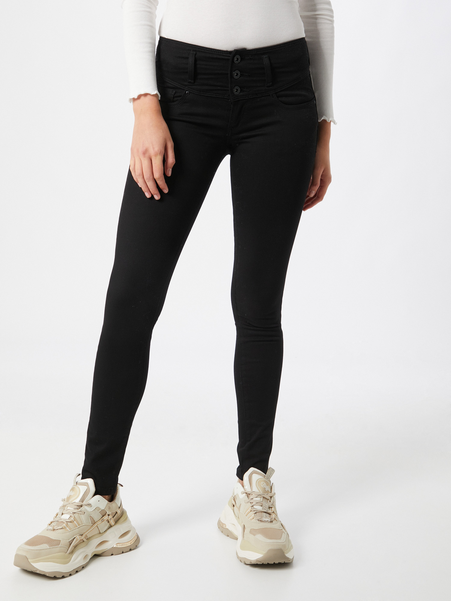 Donna aCOHO Salsa Jeans Mystery in Nero 