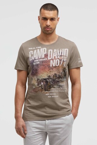 CAMP DAVID Shirt in Brown: front