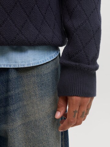 JACK & JONES Sweater 'Blacole' in Blue
