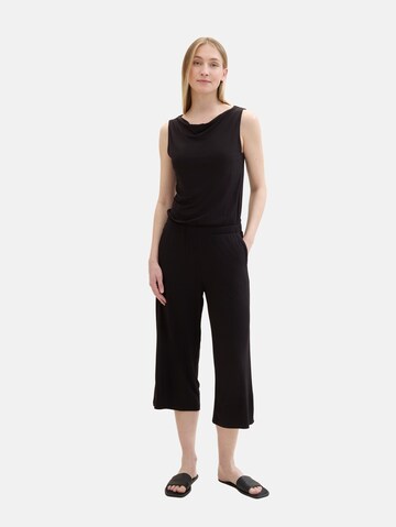 TOM TAILOR Jumpsuit in Zwart: voorkant