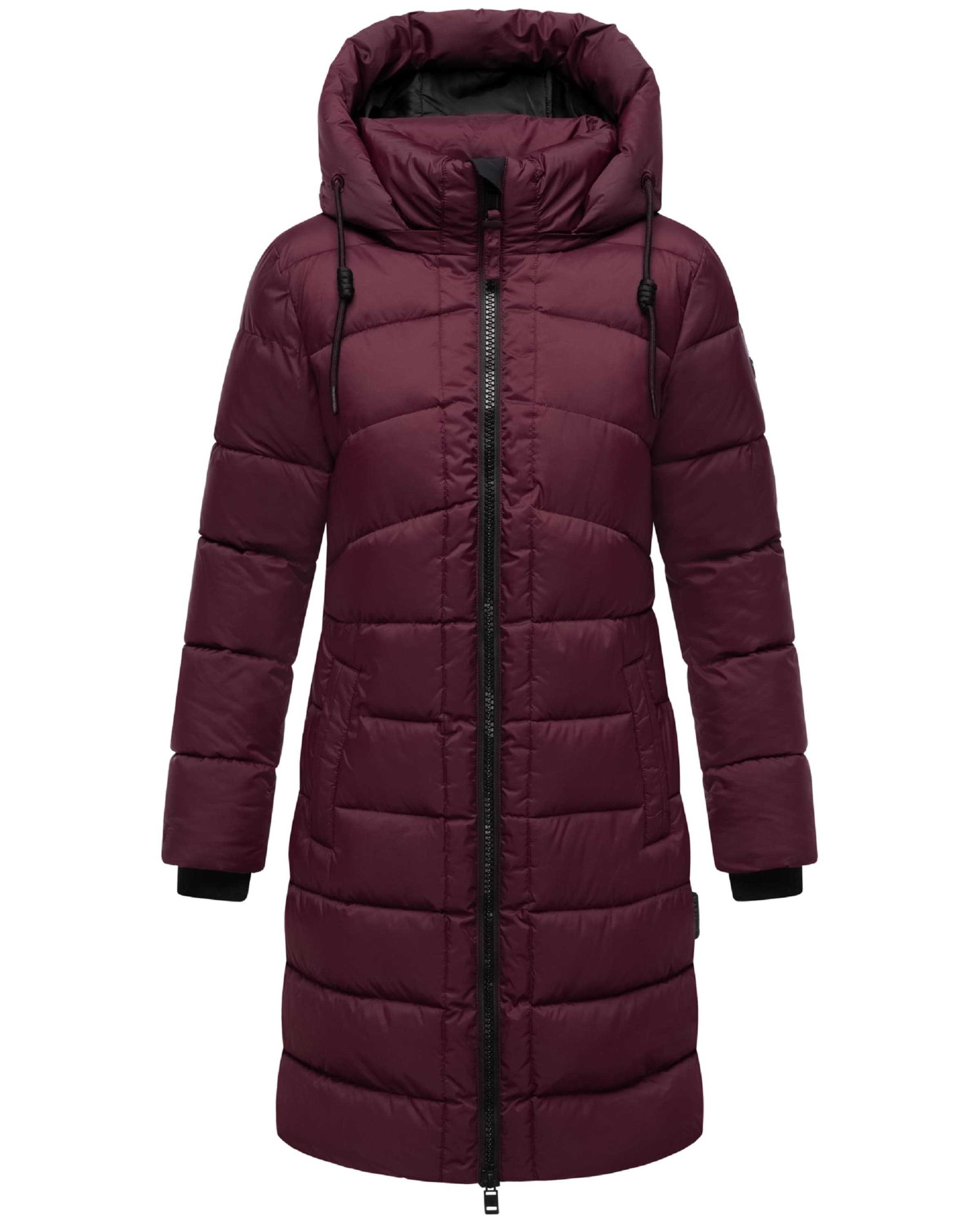 MARIKOO Wintermantel 'Kaltnäschen 16' in Rood: voorkant