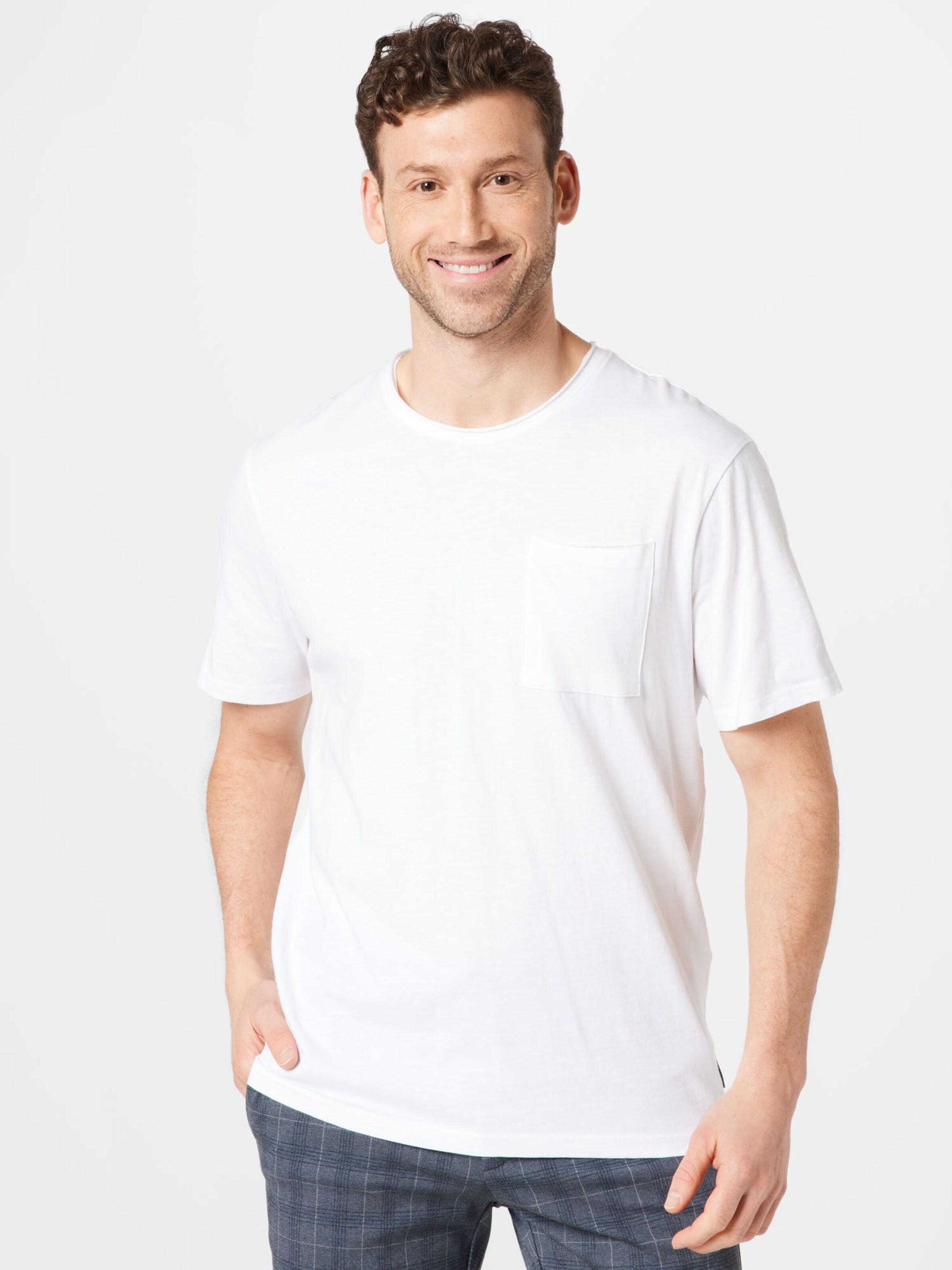 Männer Shirts Only & Sons T-Shirt 'Roy' in Weiß - WO58536
