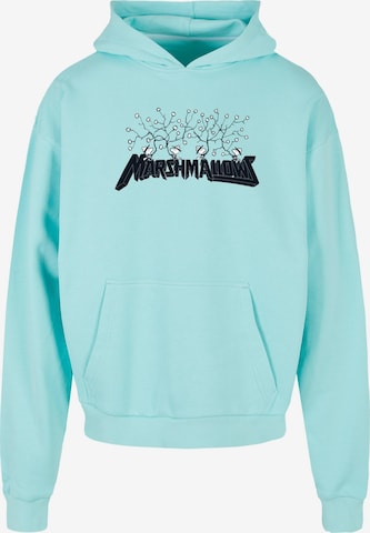 Merchcode Sweatshirt 'Peanuts - Marshmallows' in Blau: predná strana