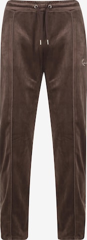 Karl Kani Regular Trousers in Brown: front