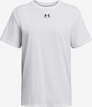 UNDER ARMOUR Performance Shirt 'Campus' in White: front