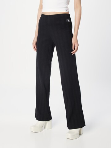 Calvin Klein Jeans Ohlapna forma Hlače | črna barva: sprednja stran