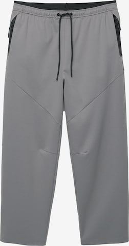 Pull&Bearregular Hlače - siva boja: prednji dio