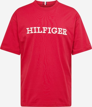 Maglietta di TOMMY HILFIGER in rosso: frontale