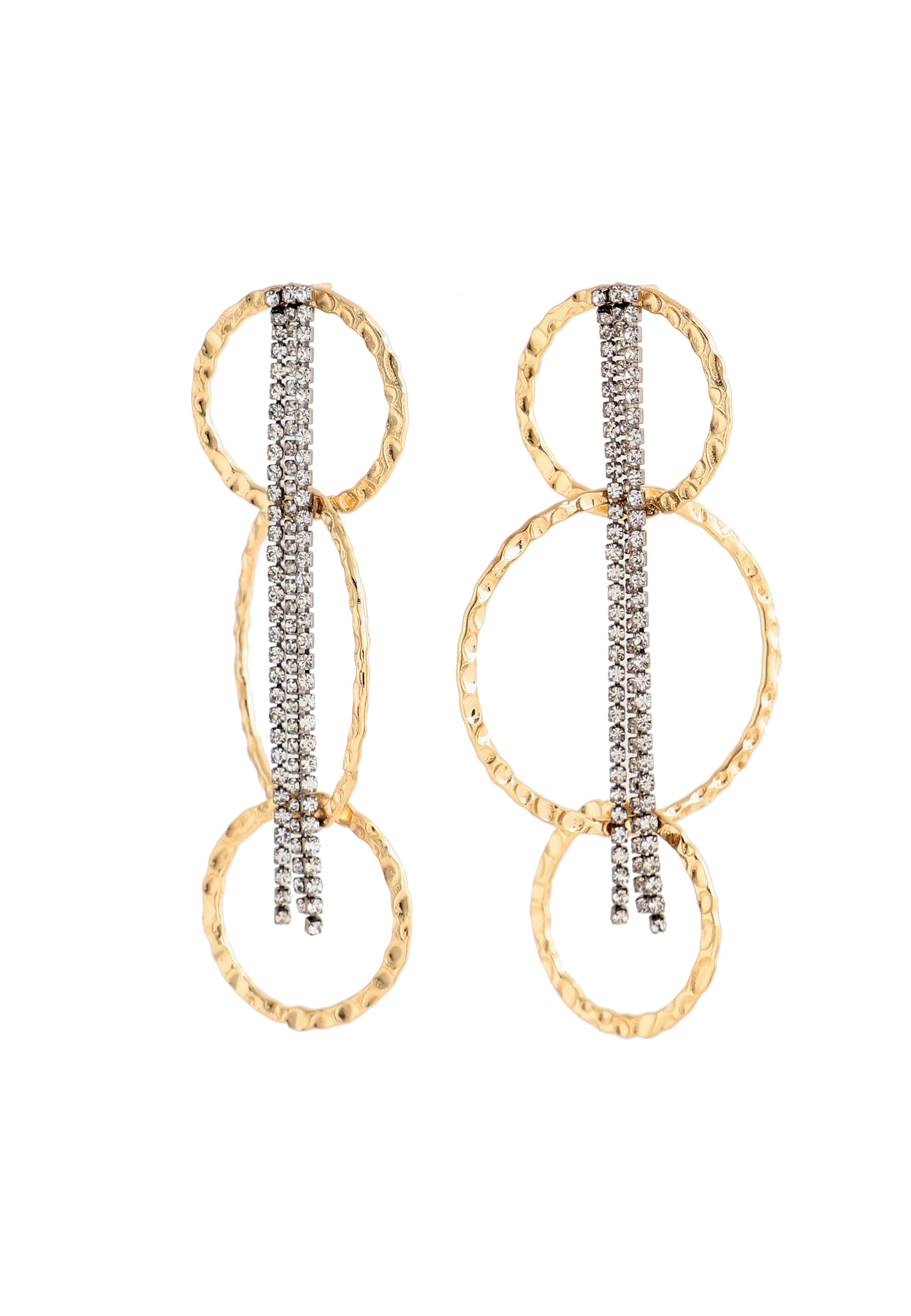 SOHI Обеци ' Elinor ' в злато: отпред