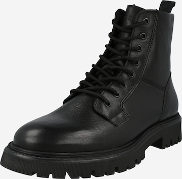 Les Deux - Botas com atacadores 'TATUM' em preto: frente