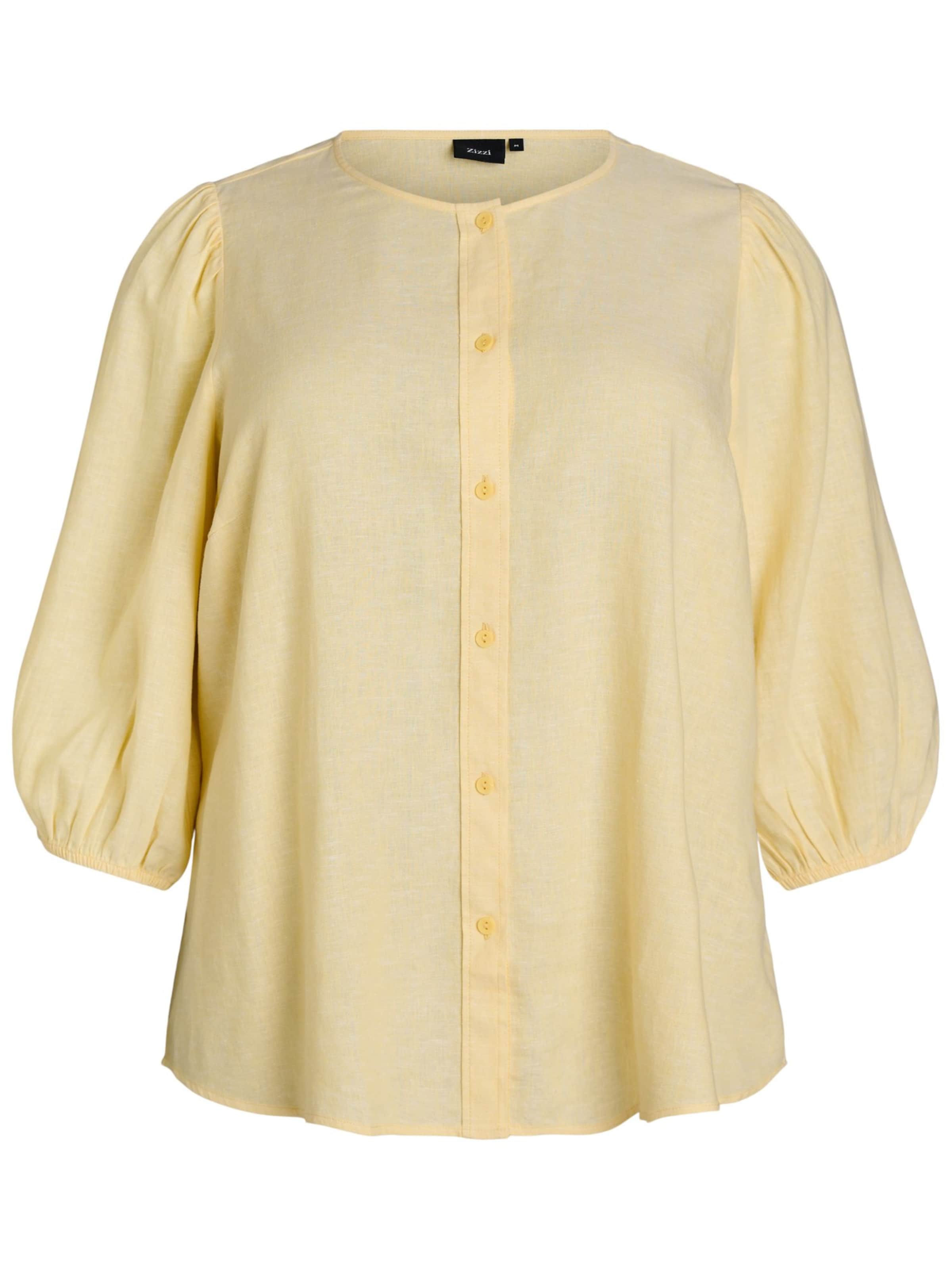 Zizzi Блузка 'Vlina' в Желтый: спереди