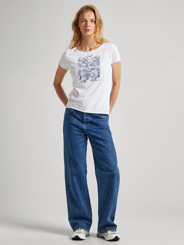 T-shirt 'JURY' Pepe Jeans en blanc