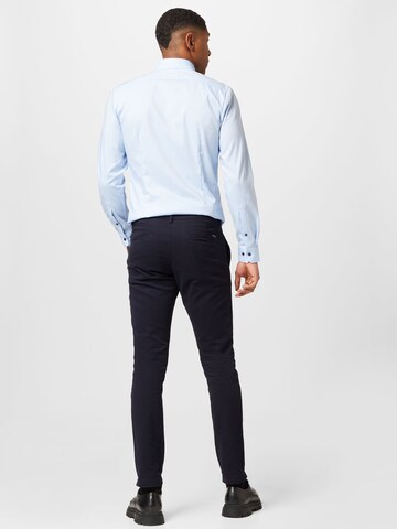 Bruun & Stengade Slimfit Hose 'Andrik' in Blau