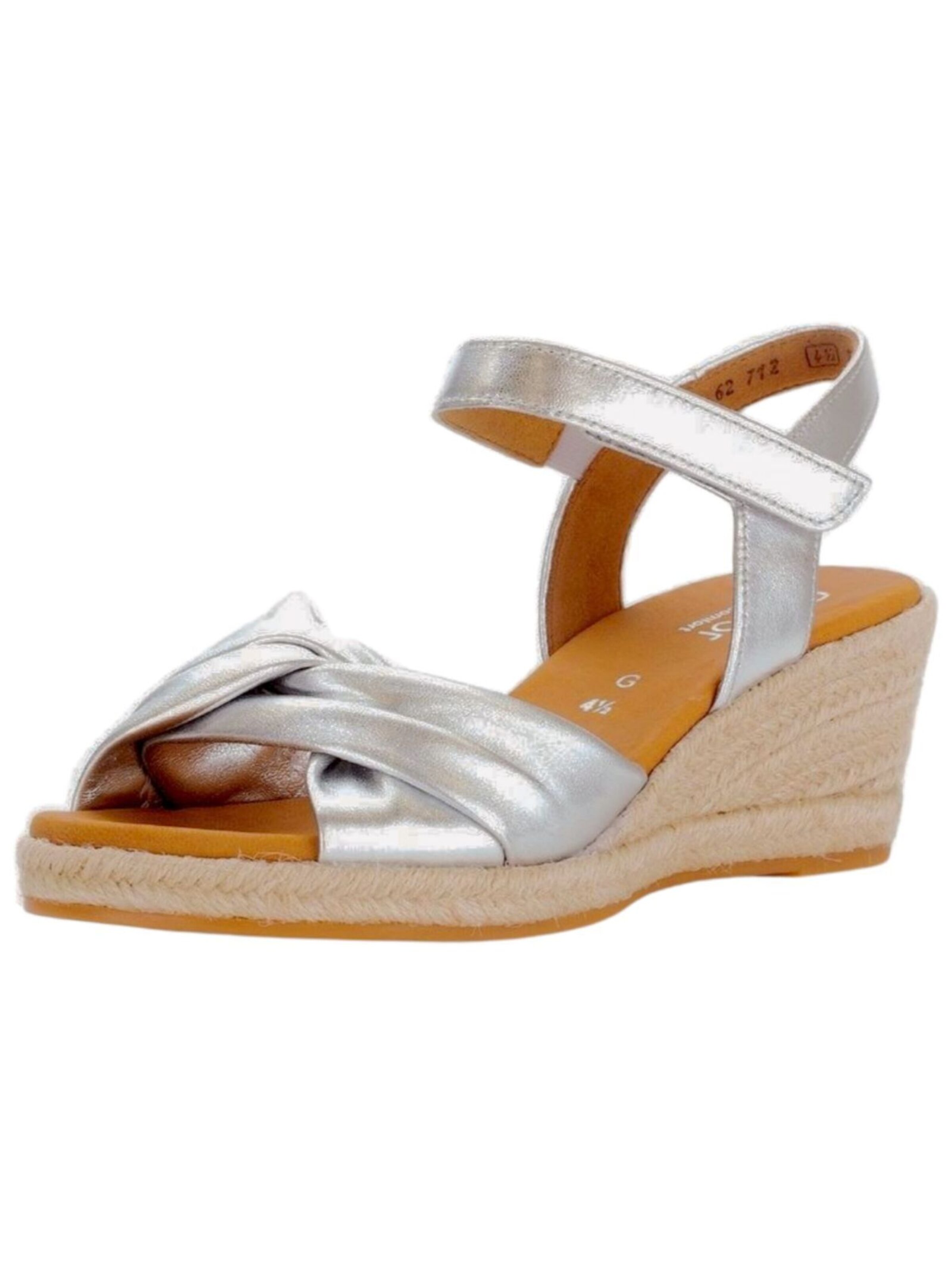 GABOR Sandaal in Zilver: voorkant