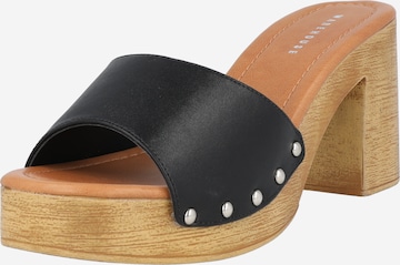 Warehouse Clogs in Black: front