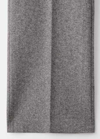 MANGO Wide Leg Hose 'Piper' in Grau