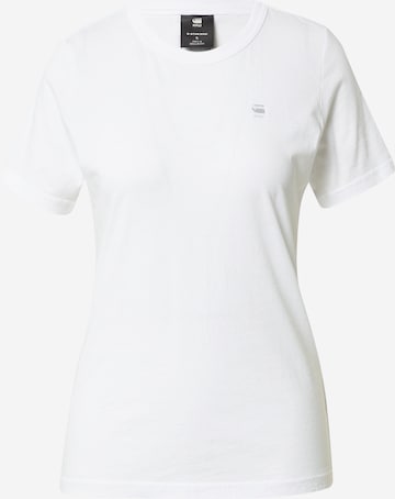 G-Star RAW Тениска 'Core' в бяло: отпред