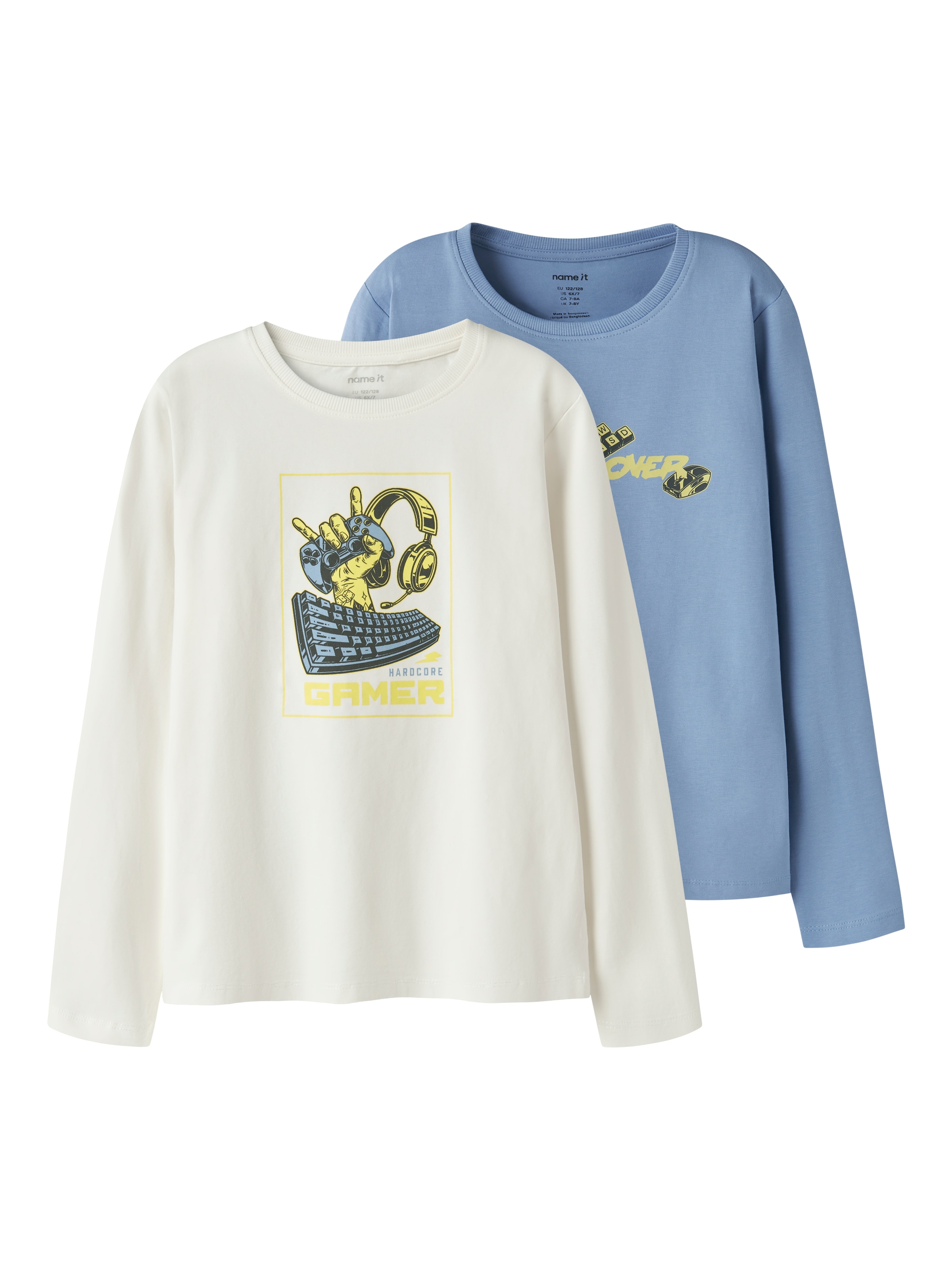 NAME IT Póló 'NKMVUX' - kék: elől