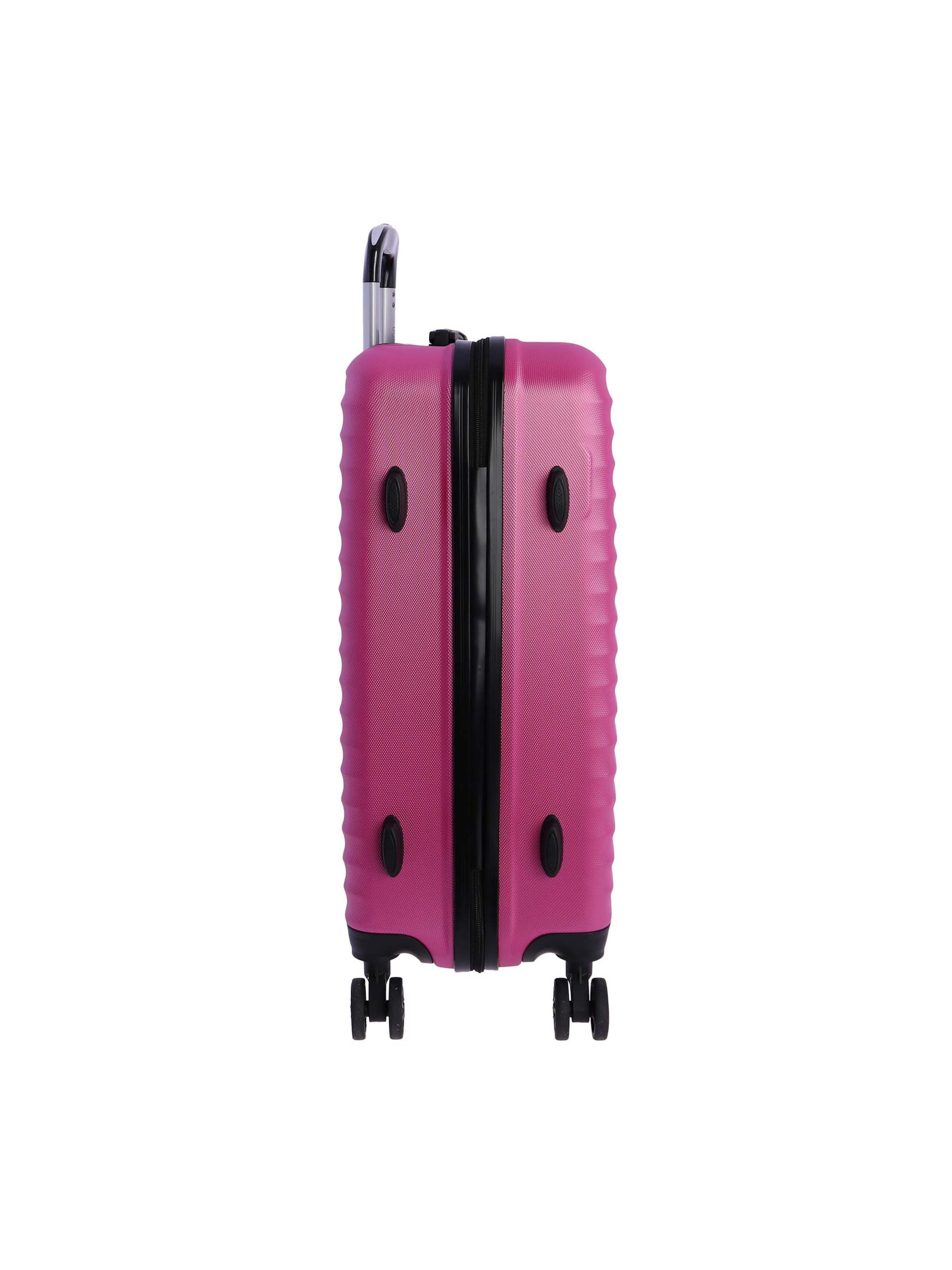 Don Algodon - Carrito 'DON ALGODON Maleta Mediana 23 kg | Maleta de Viaje Rígida con 4 Ruedas Dobles 360º, Candado TSA y Asa Telescópica | Equipaje Resistente al Agua para Viajes en Avión' en rosa