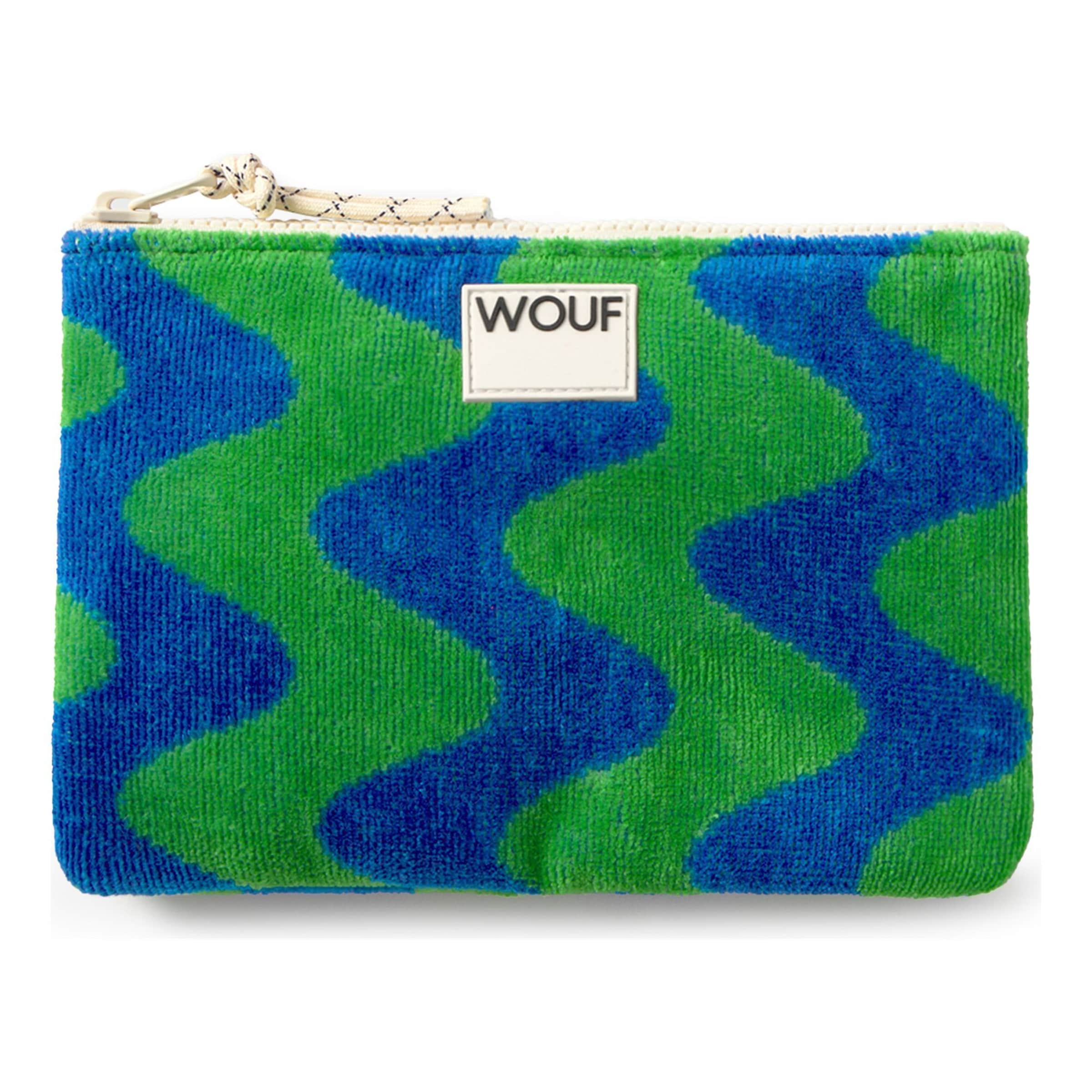 Wouf Cosmetic bag 'Terry' in Green: front