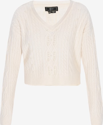 faina - Pullover em branco: frente