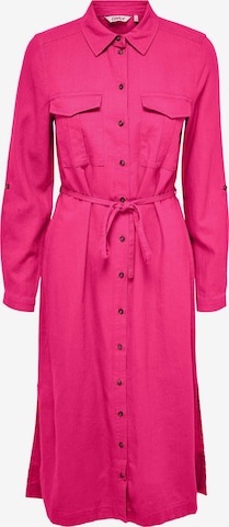 ONLY Платье-рубашка 'Caro' в Ярко-розовый: спереди