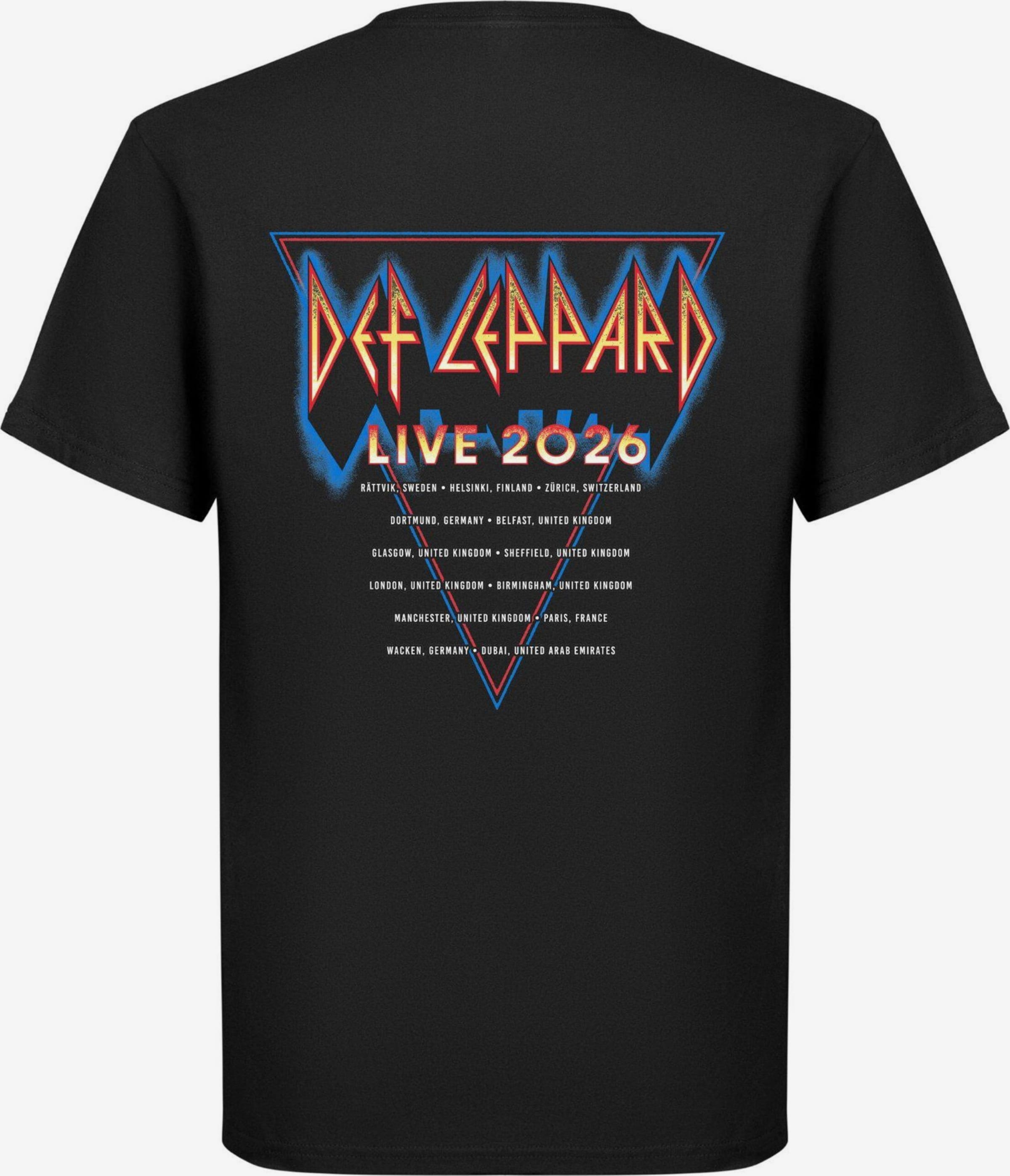 Def Leppard Shirt 'Tour 2026' in Black | ABOUT YOU