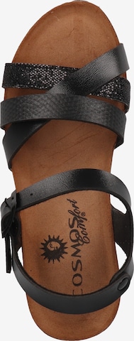 COSMOS COMFORT Strap Sandals in Black