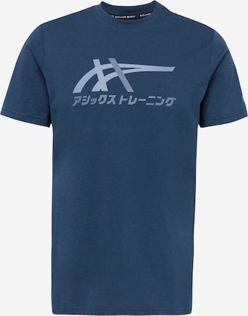 ASICS - Camiseta funcional 'TIGER' en azul: frente