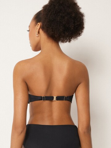 CALZEDONIA Bandeau Bikinitop 'Premium Sculpt' in Schwarz