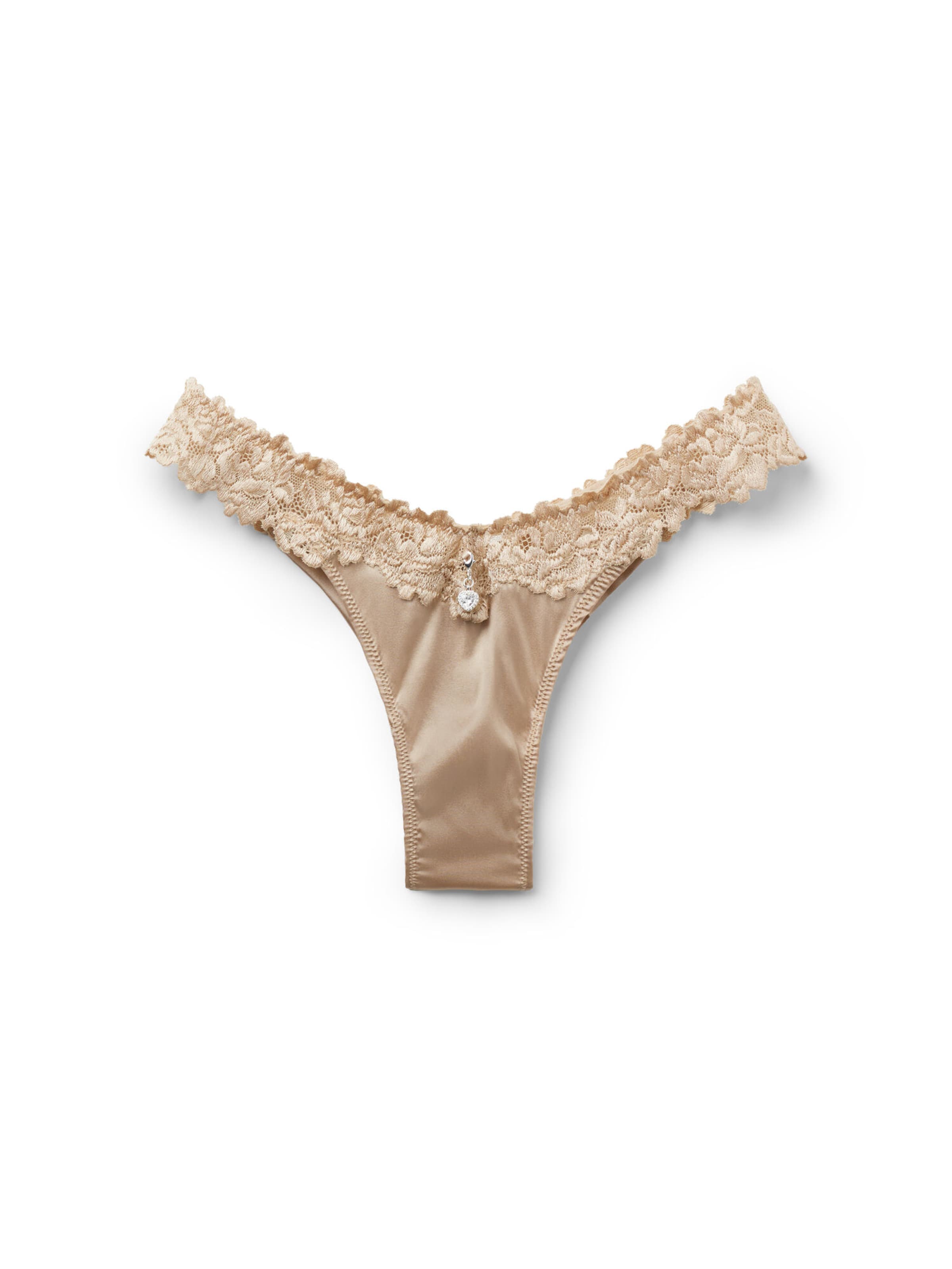INTIMISSIMI Slip 'Silky Flowers' in Beige: Vorderseite