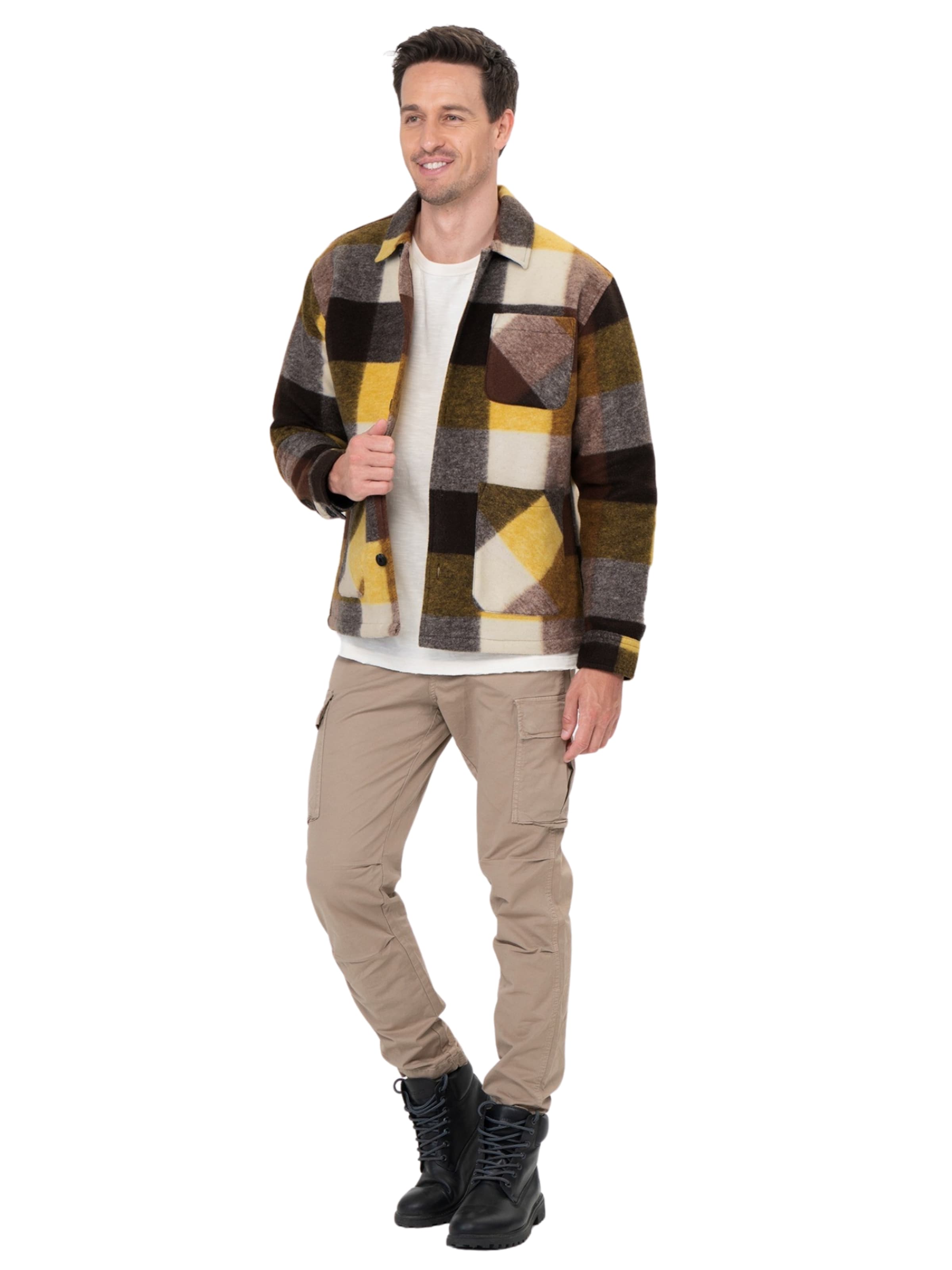 Key Largo Välikausitakki 'LOCARNO' värissä ruskea: etupuoli