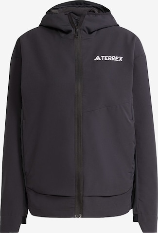 ADIDAS TERREX Outdoor jacket 'Multi Softshell' in Black: front