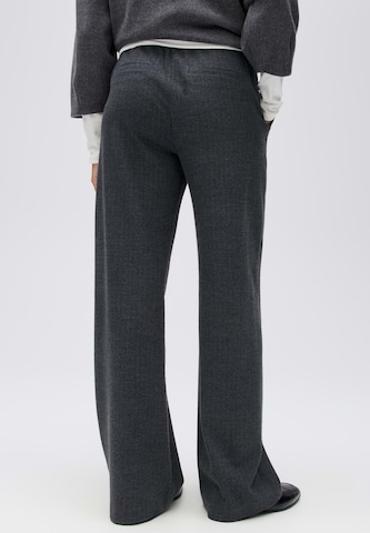 OPUS Wide leg Trousers 'Melane' in Grey