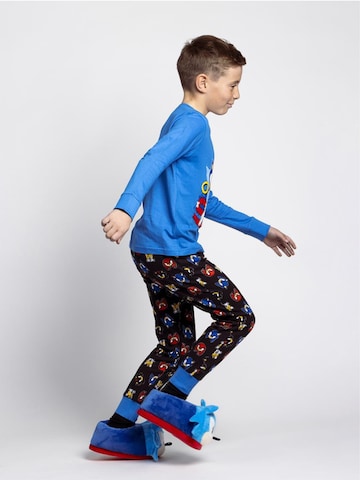 Cerdá Pajamas 'Sonic Pyjama Set Kids Blue – Boys Girls Sleepwear Long Sleeve Top and Pants' in Blue