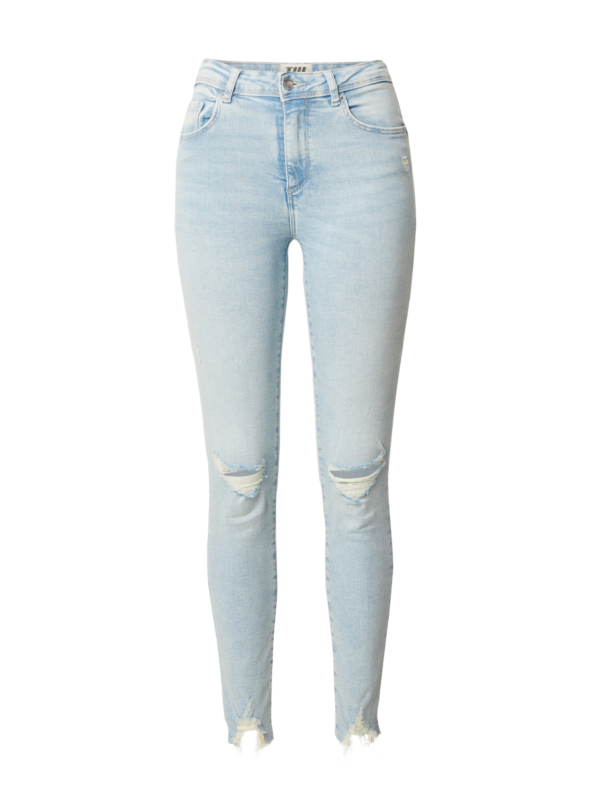 Jeans de la Tally Weijl pe albastru: față