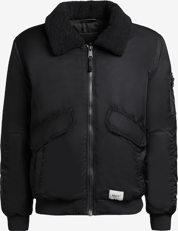 khujo Winterjacke 'Ground' in Schwarz: Vorderseite
