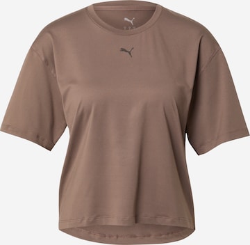 PUMA Функциональная футболка 'CLOUDSPUN' в Коричневый: спереди