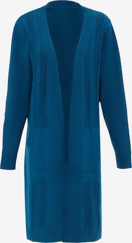 ALARY Knit Cardigan in Blue: front