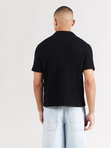 Pulover de la Abercrombie & Fitch pe negru