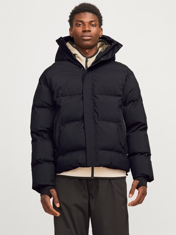 JACK & JONES Winterjas 'JCOAlpha' in Zwart: voorkant