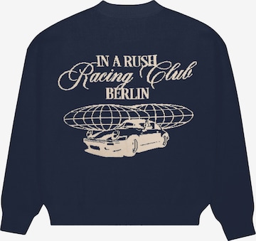 Sweat-shirt 'Vortex' Prohibited en bleu : devant