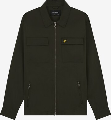 Lyle & Scott Φθινοπωρινό και ανοιξιάτικο μπουφάν σε πράσινο: μπροστά