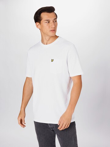 Regular fit Maglietta di Lyle & Scott in bianco: frontale