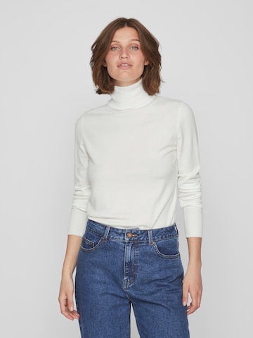Pulover 'Comfy' de la VILA pe alb: față