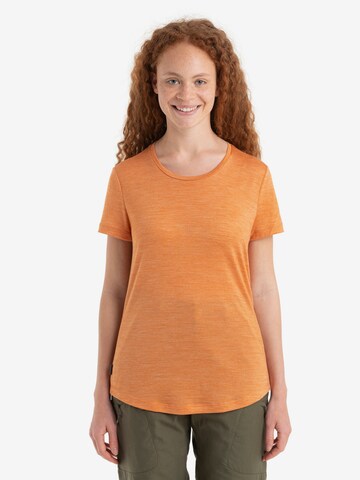 ICEBREAKER T-shirt 'Sphere II' i orange: framsida