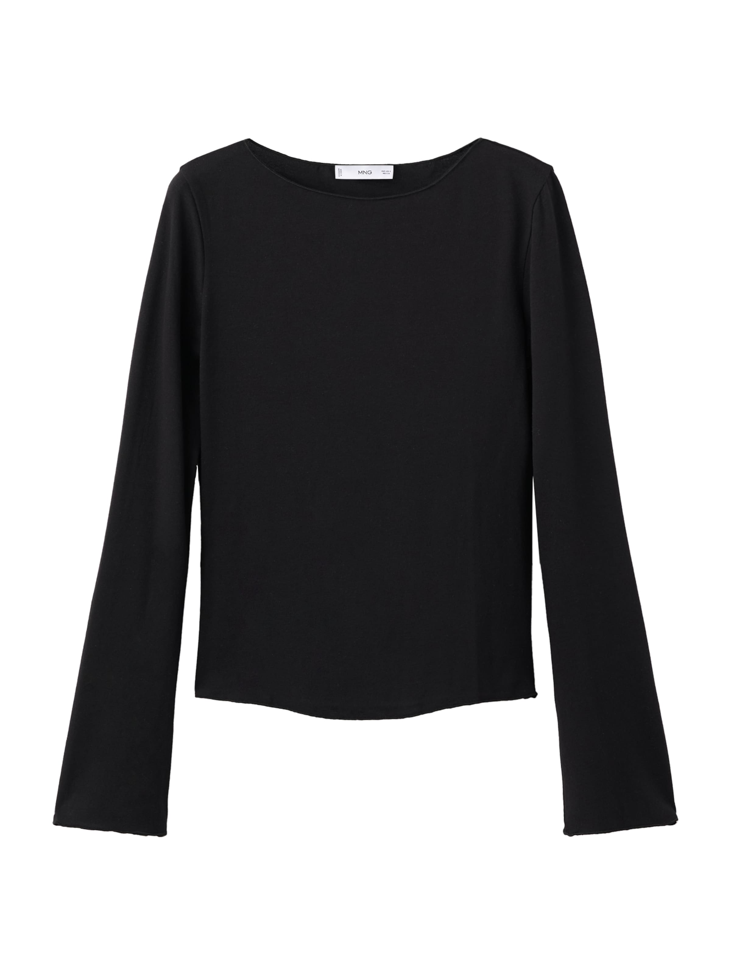 Tricou 'ANI' de la MANGO pe negru: față